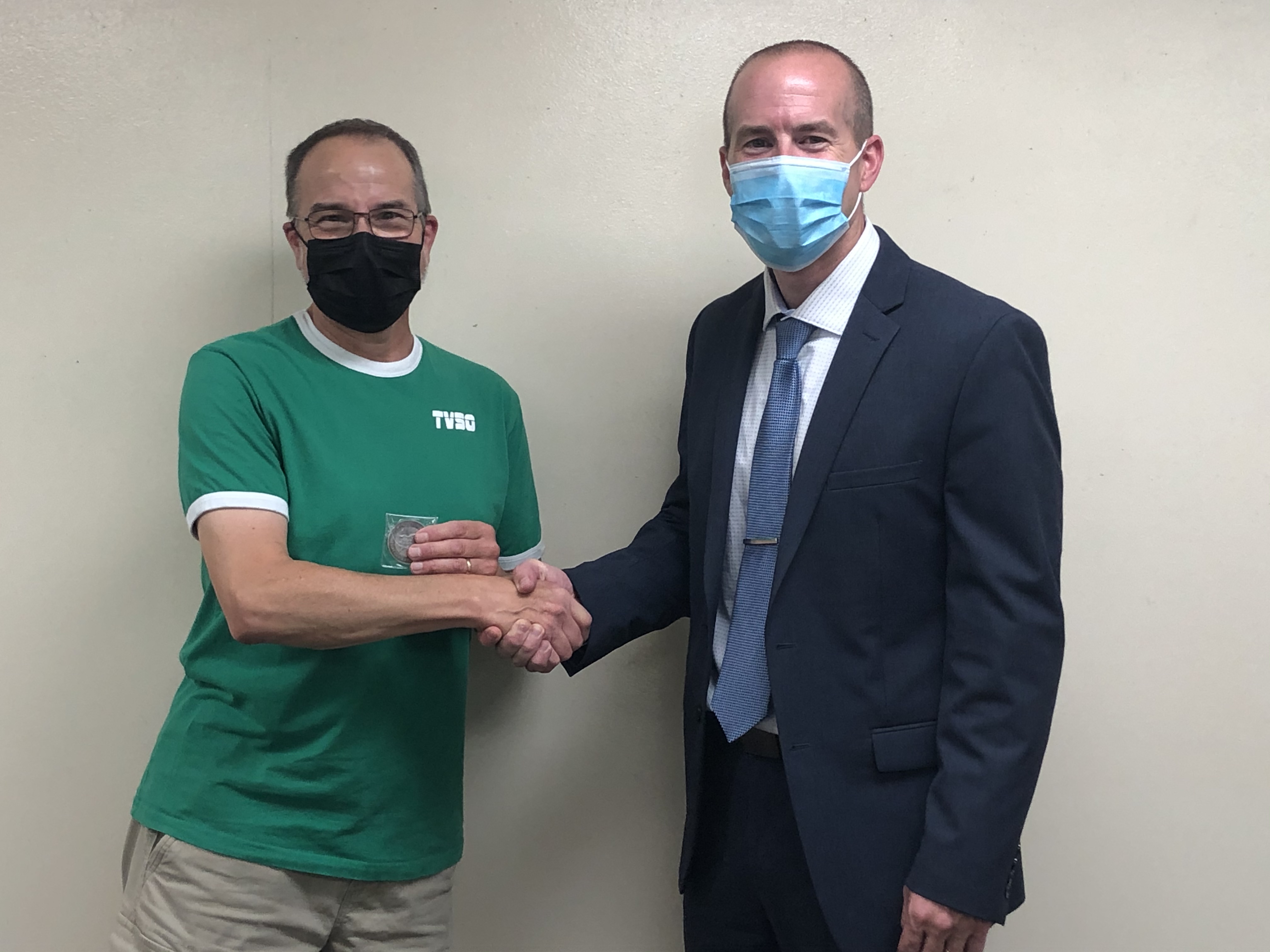 Keith Kennett with Dr. Adam Brumbaugh