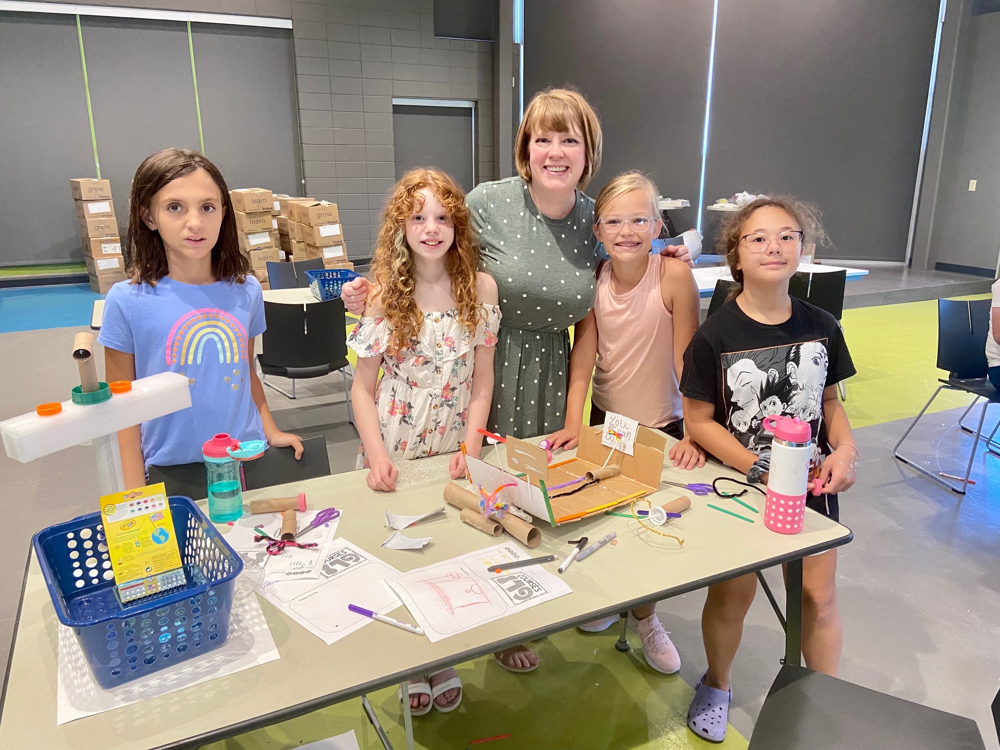 Summer school students learn about STEM fundamentals